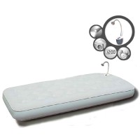 Кровать флок + лампа (светильник, FM-радио, часы, будильник)